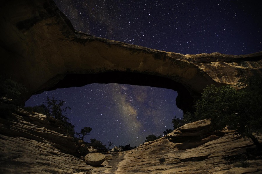 Natural Bridges : Night Sky : JOHN MURK PHOTOGRAPHY